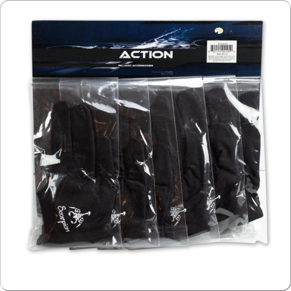 Scorpion Glove - Logo - Bridge Hand Left - Card of 12 Scorpion Glove - Logo - Bridge Hand Left - Card of 12
